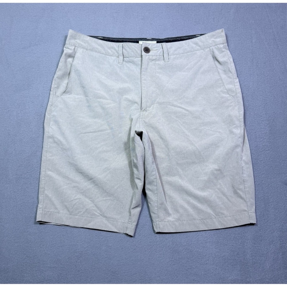 7 Diamonds Performance Shorts Mens 31 Beige Khaki Chino Normcore Athleisure